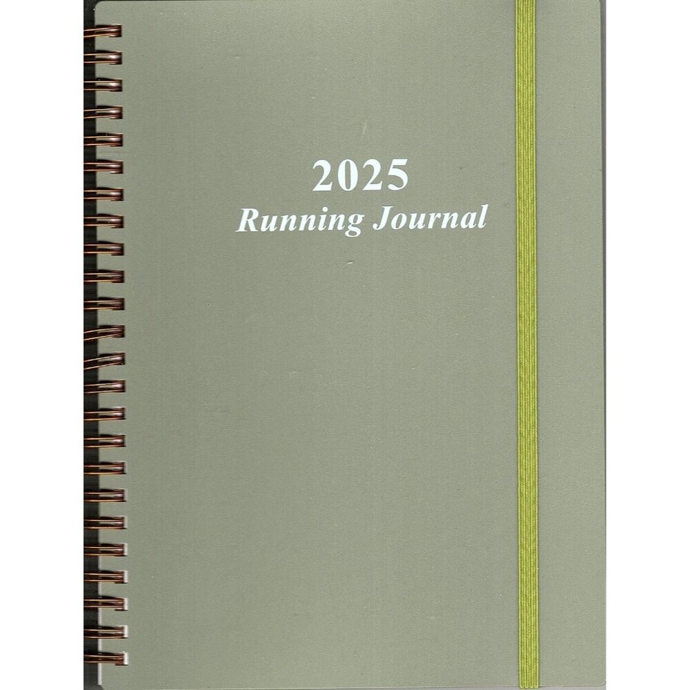 2025 Running Journal Spiral Planner with Weekly Pages For Distance and Notes